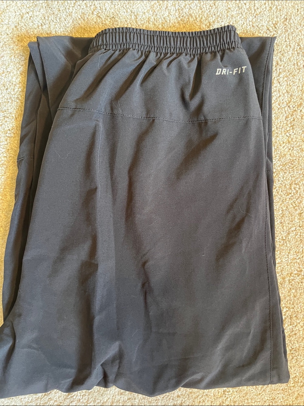 Nike Blue Dri-fit track Pants with White Swoosh - Picture 8 of 9